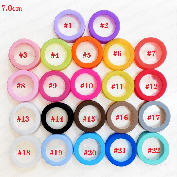 

Silicone Coasters Bottom Protective Drinkware Lid 65/70mm for 30oz 20oz Vacuum Tumbler Travel Mug Water Bottler Bottom Non-Slip Cover ZC179