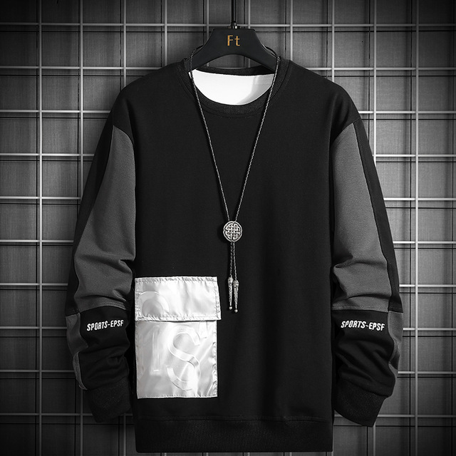 

Men's Hoodies & Sweatshirts hoodie 2021 large Japanese frames streetwear hip hop sweatshirt with black, Picture style6