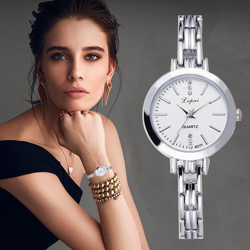 

Womens Watch Fashion Small Exquisite European Style Beauty Leisure Bracelet Suit Watches Women 2021 Simple Wristwatches, Black