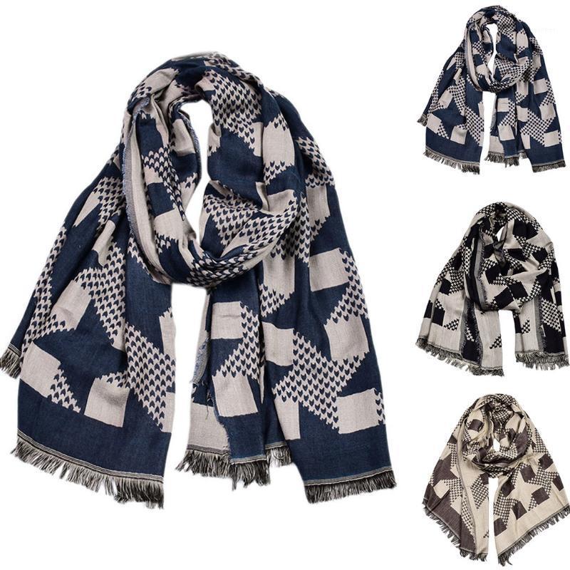 

Scarves 1PC Exquisite Women Cotton Scarf Long 2021 Autumn Soft Fashion Lady's Linen Winter Thin Wraps Female Shawl Spring#p4, Blue;gray