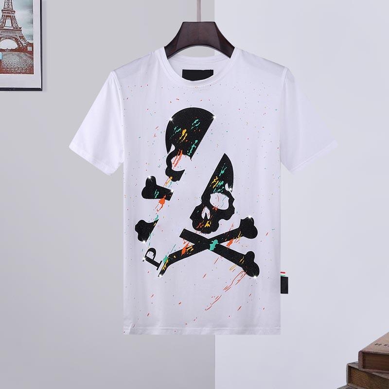 

2021 Top Mens Women Designer skulls Diamond T Shirts lacost polo shirt Hoodie coats Shorts Tee Shirt jeans Jersey belts handbag watch 13, White;black