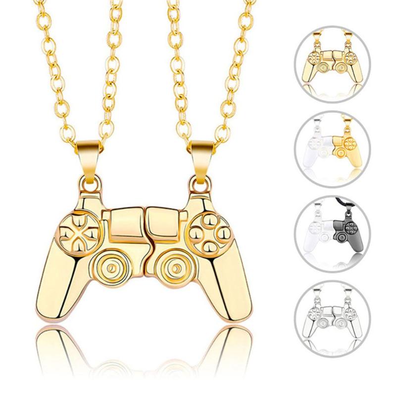 

Chains Fashion Magnet Stone Wedding Men's And Women's Couple Necklace Jewelry Choker Drop Pendant Game Controller Necklaces