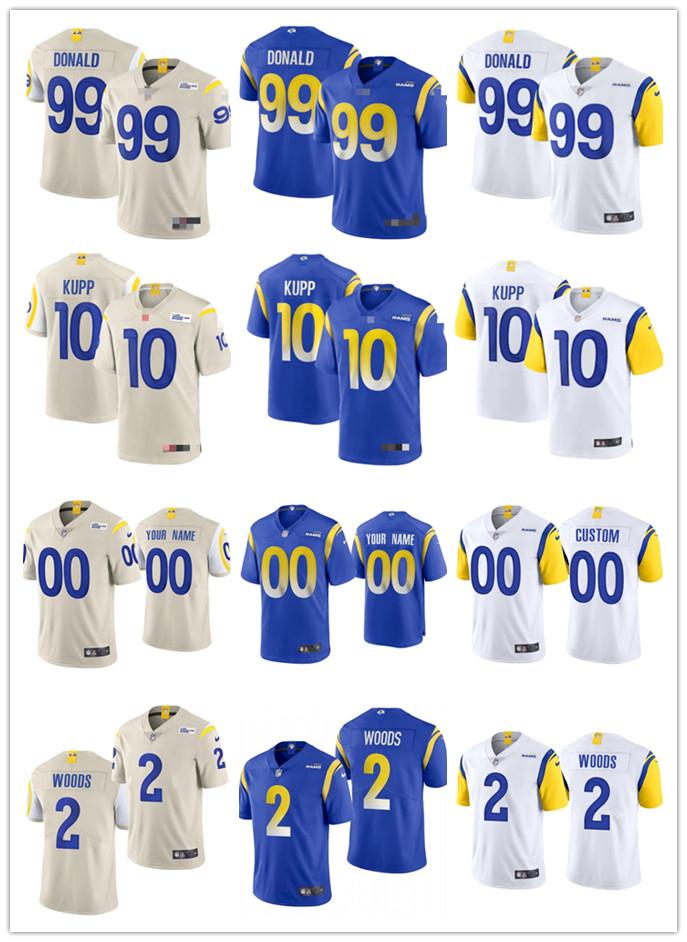 

Men Women Youth LosAngelesRams9 Matthew Stafford 10 Cooper Kupp 99 Aaron Donald 2 Robert Woods 5 Jalen Ramsey Jersey, Colour