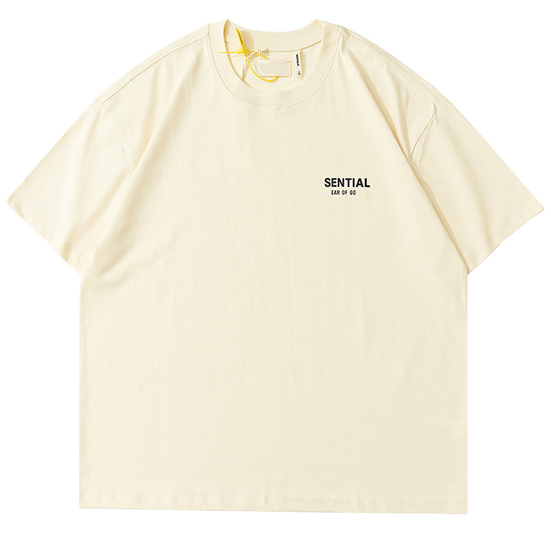 

2021 Ins Spring Summer Hip Hop Classic Logo Print Tee Skateboard Cotton Tshirt Men Women Short Sleeve Casual T Shirt, Apricot