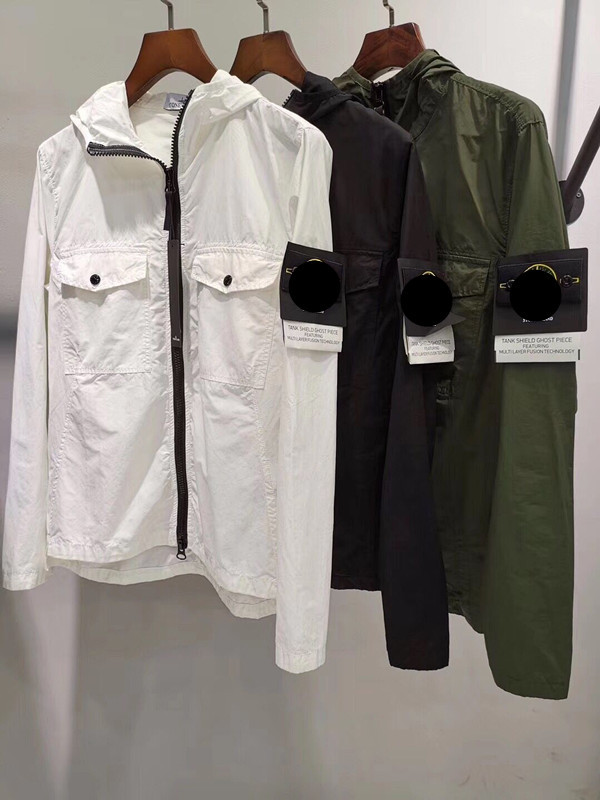 

brand men Turn-Down Collar Windbreaker Zipper Patchwork Jackets Stone Running Sports Hoody Jogger Casual Island Coat SIZE M-XXL 981, Dedicated to make up the difference;not