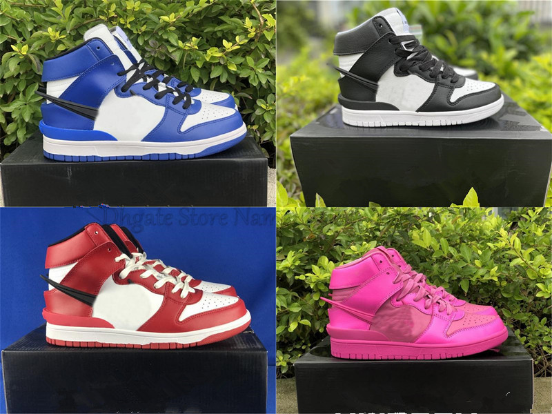 

Dunks High Ambuse Basketball Shoes Royal Blue Black White Fuchsia SB Pale Designer Sports Male Red Men Women Outdoor Sneakers, Maison chateau rouge