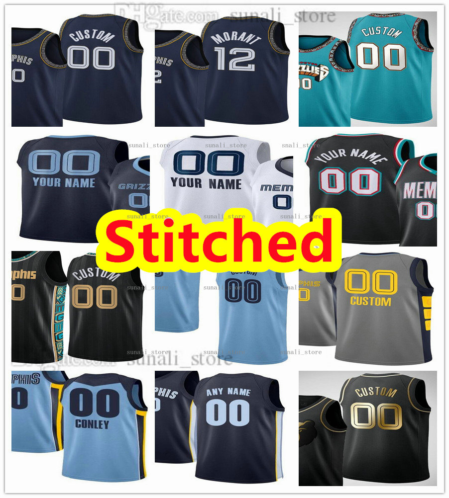 

Stitched Basketball Jerseys Steven 4 Adams Desmond 22 Bane De'Anthony 0 Melton Kyle 1 Anderson Ja 12 Morant Tyus 21 Jones Jaren 13 Jackson Jr. Ziaire 8 Williams Brooks, Black