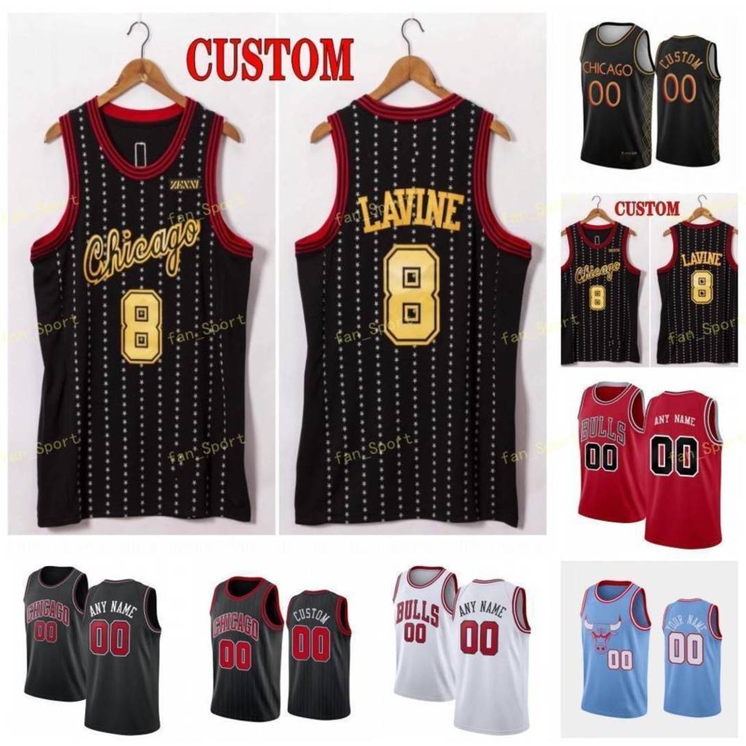 

City Earned Edition Custom Printed Garrett 17 Temple Tomas 31 Satoransky Denzel 45 Valentine Troy 7 Brown Daniel 27 Theis Basketball Jersey, Red black