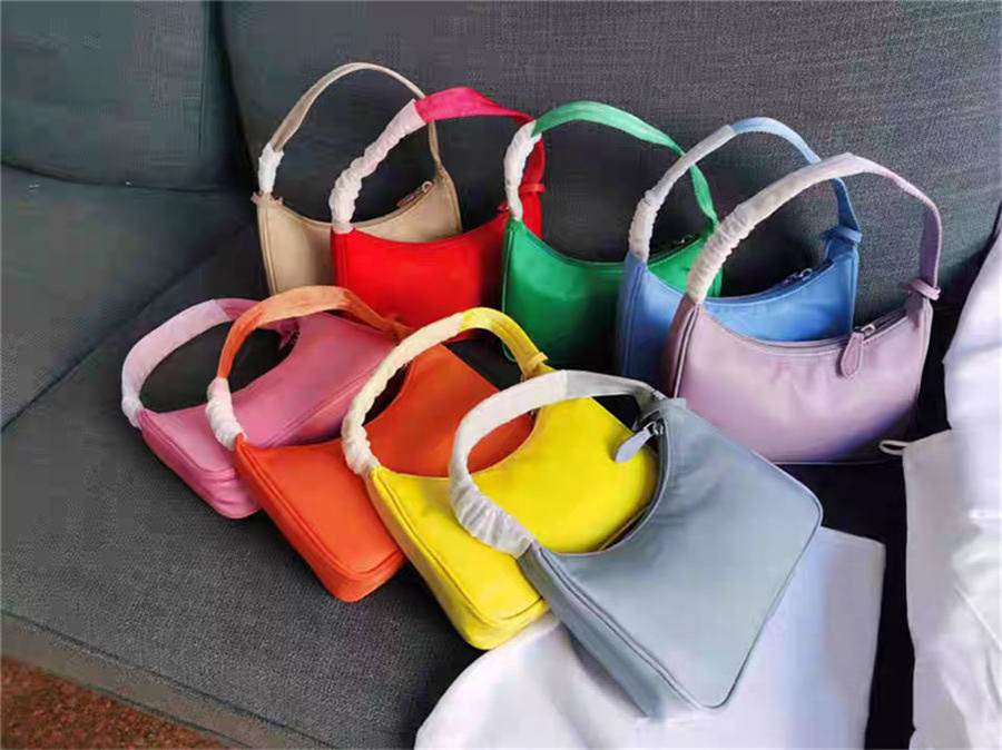 

2021 Top quality Re-edition Underarm bag 2000 Nylon leather Shoulder bags Women's Crossbody Handbag, Box