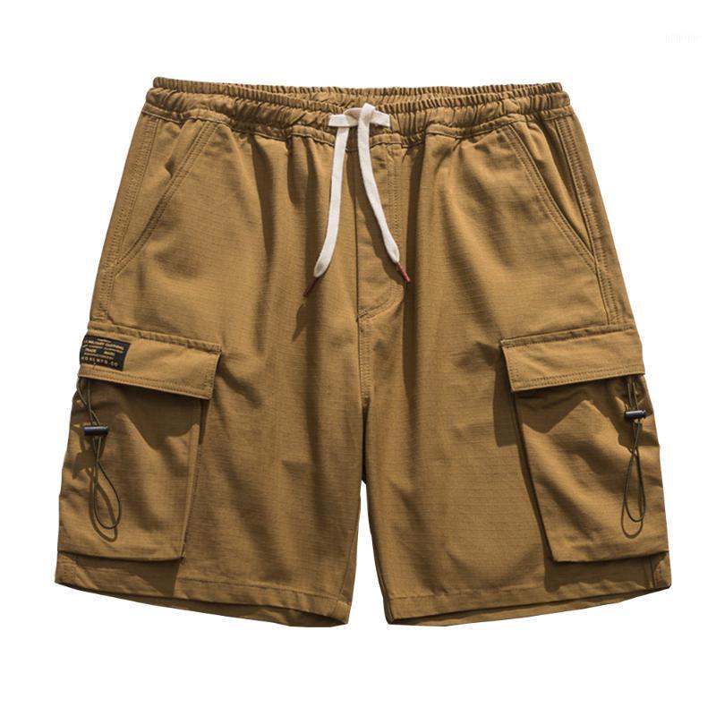 

Men' Shorts Multi-Pocket Cargo Mens Safari Style Summer Solid Color Casual Loose Hiking Men Half Pants, Black