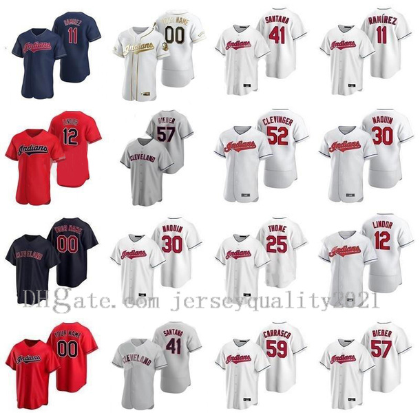 

2021 Cleveland Men Women kids Francisco Lindor Indians jersey Jose Ramirez Roberto Perez Shane Bieber Franmil Reyes Mercado Baseball Jerseys Go, Blue;black