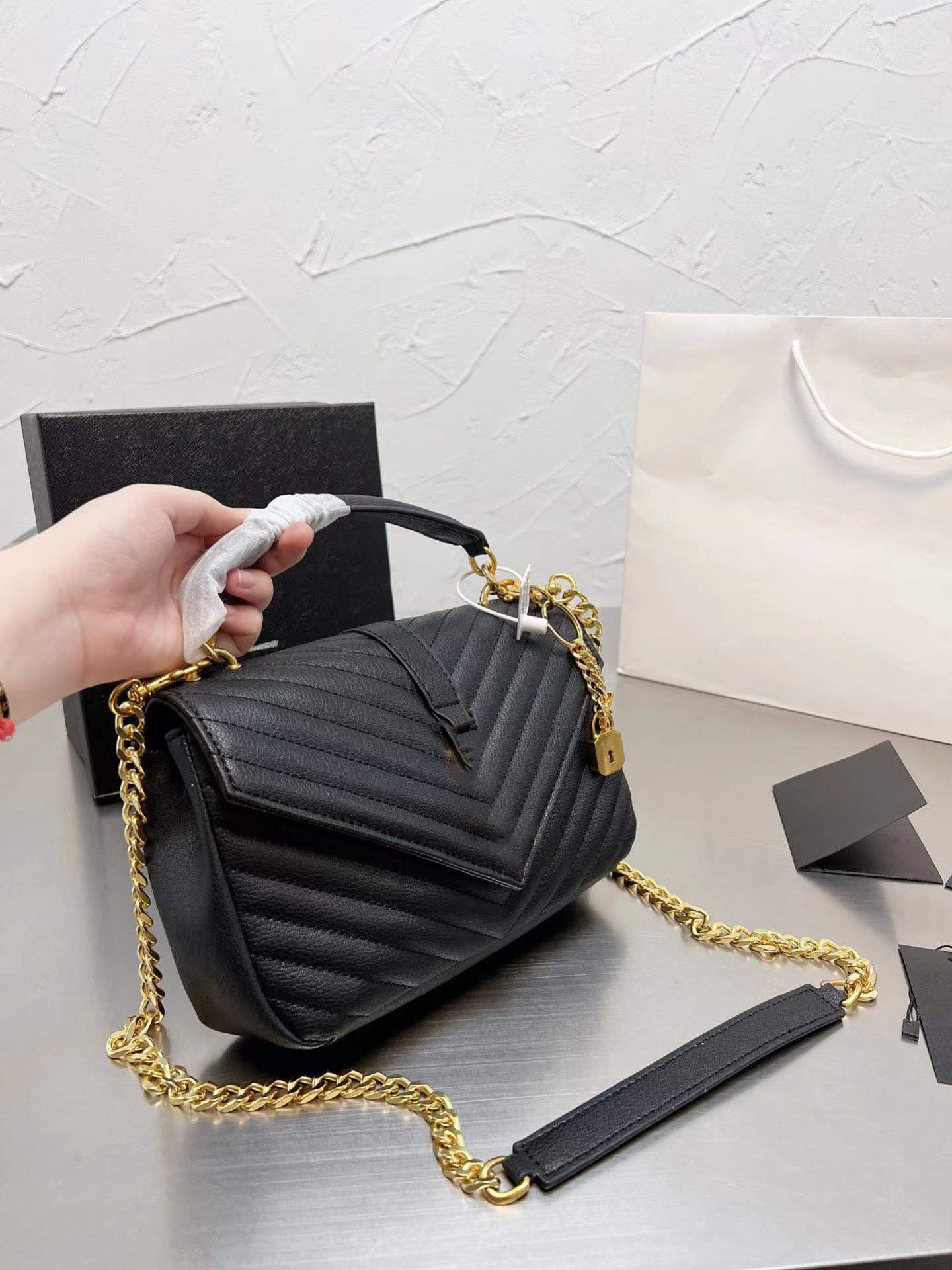 

Top Quality lady bag Cross Body Bags purse Luxury Designer Women 2021 SS Fashion Saddle-Bag Patent Leather Cover Ladies fashionable Handbags womens handbag wallets, Black - silver