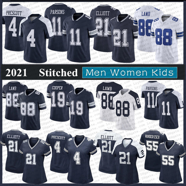 

Custom 9 Tony Romo 90 Demarcus Lawrence Leighton Vander Esch Football Jerseys Mens Women Youth Jaylon Smith Jason Witten Trevon Diggs 11 Micah Parsons 4 Dak Prescott, My store(lzyhome)
