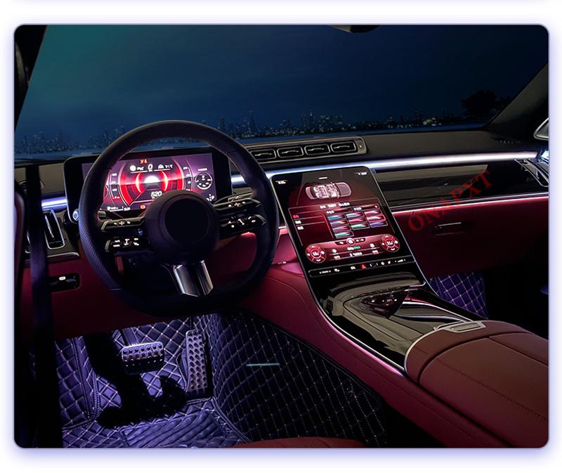 

Interior&External Lights For - S-Class W223 2021+ Car LED Active Ambient Light 4D Roating Tweeter Speaker Atmosphere Lamp 64-col