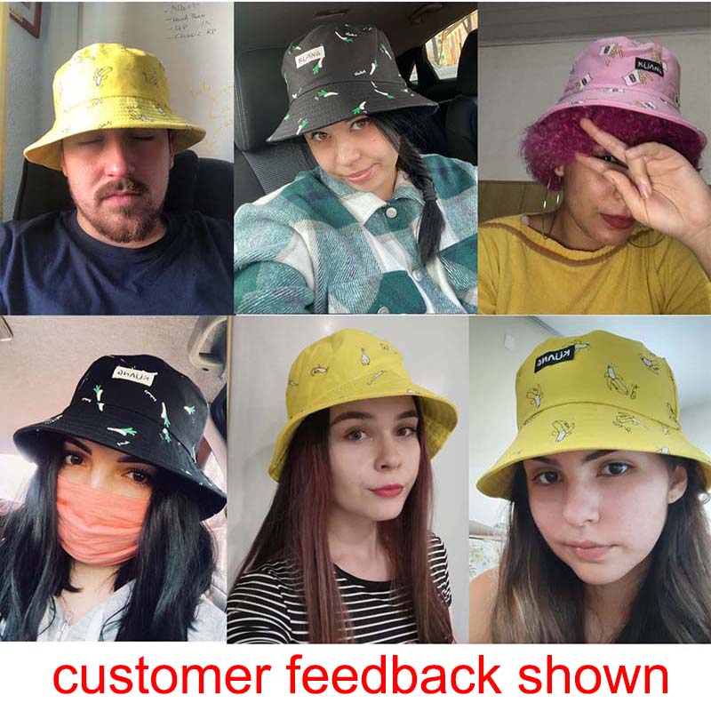 

Panama Bucket Hat Men Women Summer Bucket Cap Banana Print Yellow Hats Bob caps Hip Hop Gorros Fishing Fisherman Hat, Blue;gray