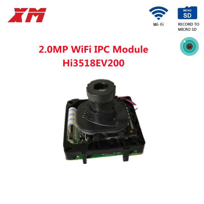 

Cameras 1080P IP Camera Module 2.0 MegaPixel H.264 Board DIY Wireless WiFi Mainboard Support SD Audio