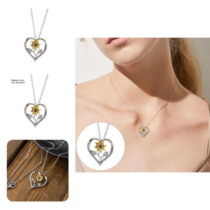 

Pendant Necklaces Lightweight Charming Rhinestone Heart Shape Choker Necklace Sturdy Party Fine Workmanship For Dating