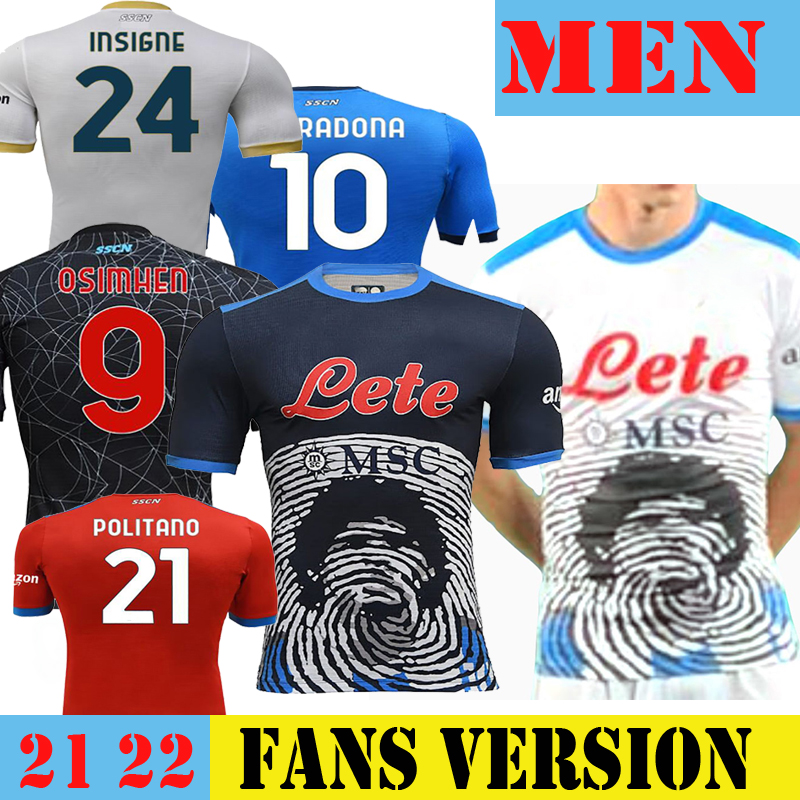

Maradona Napoli Halloween Limited Edition 2021 2022 Soccer Jersey Maglietta Napoles New Spider Web Special 21 22 Football Shirt ZIELINSKI INSIGNE honor version, Halloween edition no patch