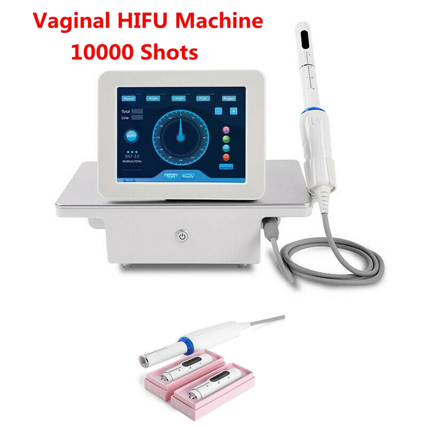 

Portable Private Beauty Equipment High Intensity Focused Ultrasonic HIFU Machine 3.0mm 4.5mm Cartridge 10000 Shots Vaginal Tightening Skin Care Rejuvenation