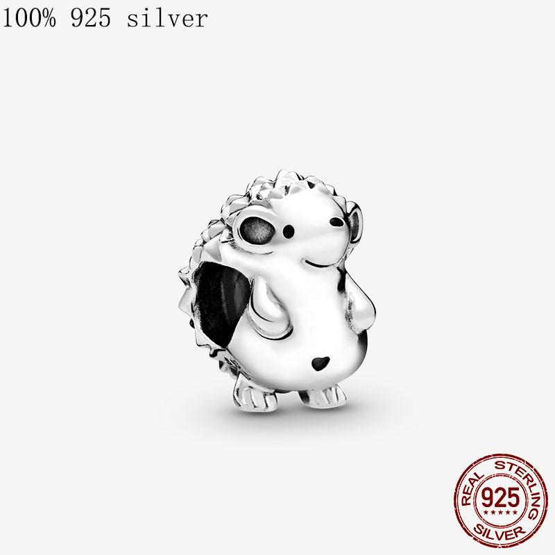 

Other 4Original Real 925 Sterling Silver Bead Nino The Hedgehog Charm Fit Bracelet Bangle Necklace Women DIY Jewelry