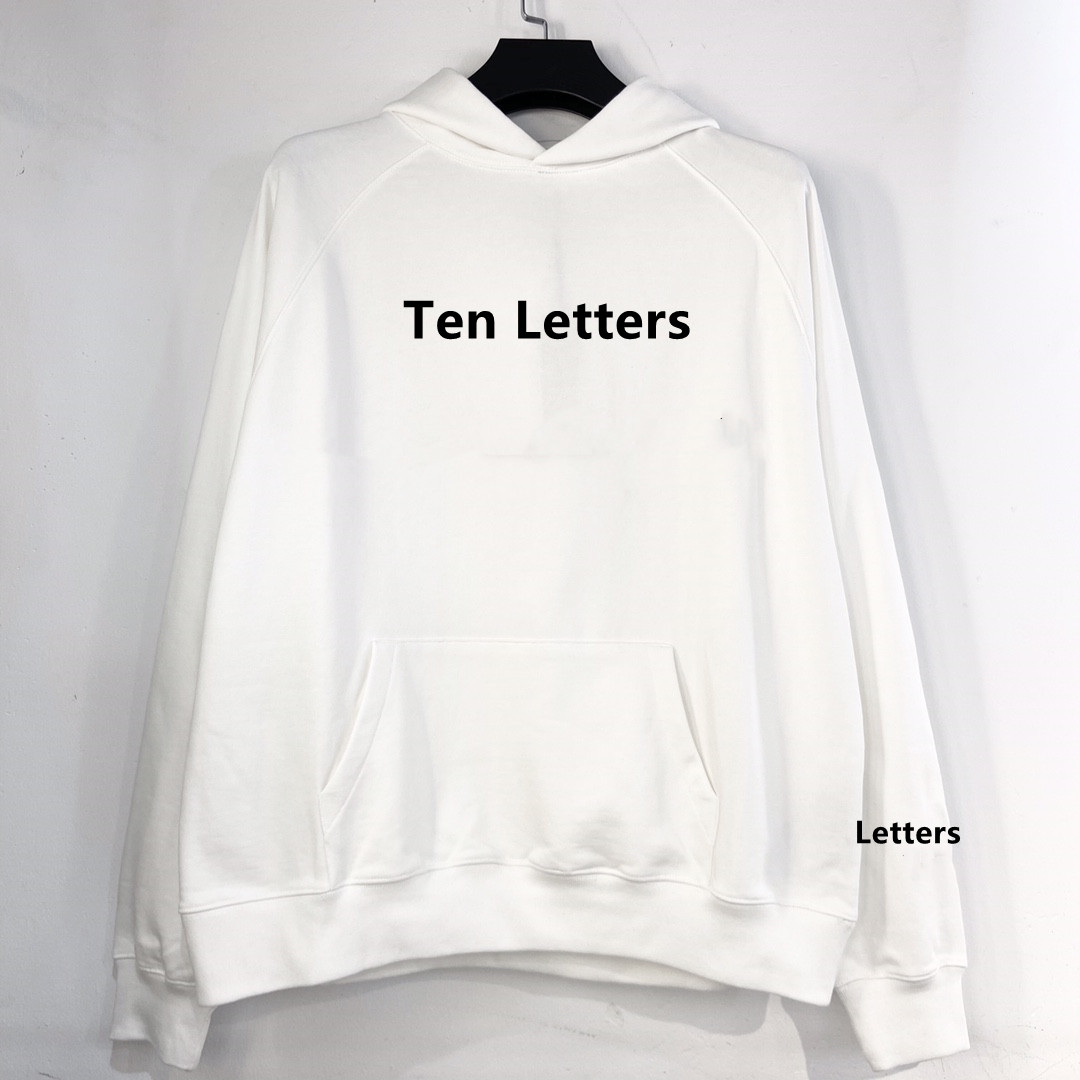 

Designer Hooded Hoodies logo Three-dimensional glue letters Mens Womens Casual Street Leisure Fashion Streetwear Pullover Sweatshirts Loose Lovers hoodie, Black