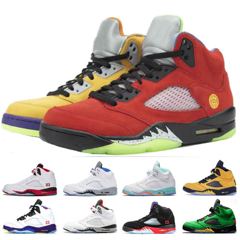 

Men Basketball Shoes What The 5s mens ALTERNATE GRAPE Metallic Silver White Cement Hyper Royal Outdoor Sports Trainers Sneakers
