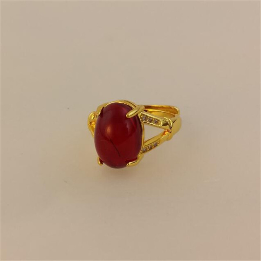 

Nine Tailed Jade Fox Vietnam Sand Gold Ring Thai Red Inlaid European Coin Thick Female Jewelry 8GU8, Silver