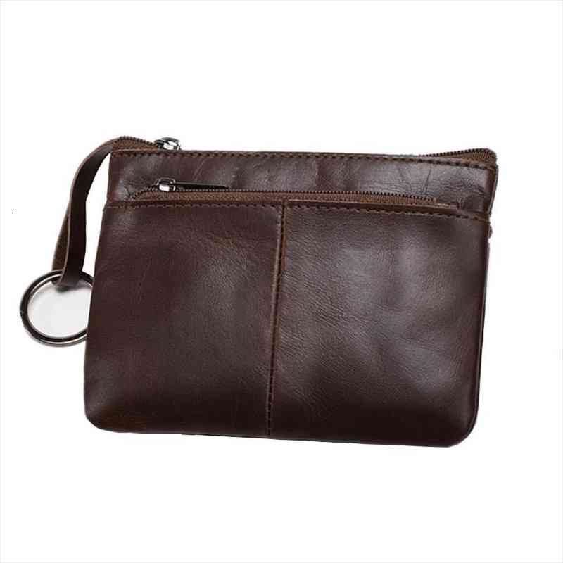 

vintage mini purse genuine leather wallets for women zipper pouch short wallet small money bag coin mens card, Red;black