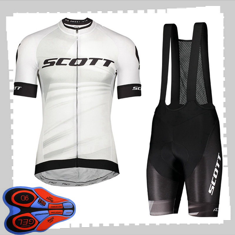 

SCOTT team Cycling Short Sleeves jersey (bib) shorts sets Mens Summer Breathable Road bicycle clothing MTB bike Outfits Sports Uniform Y210414101, 07