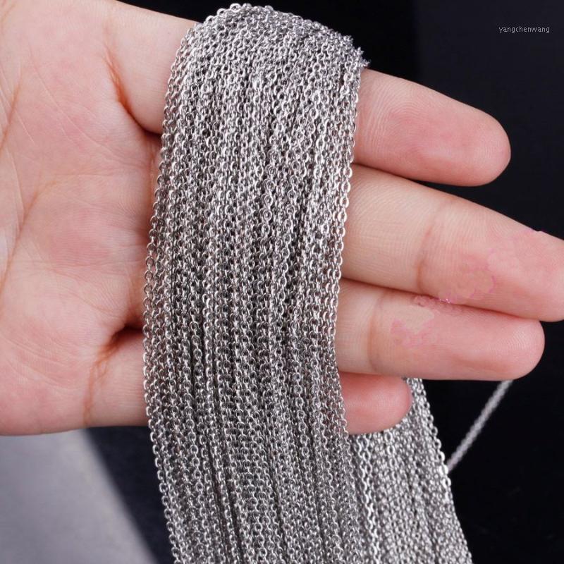 

Men Women Wholesale Price 316L Stainless Steel 2mm/3mm Silver Color Cross Chain DIY Jewelry For Pendant In Bulk 5/10/20Meter Chains