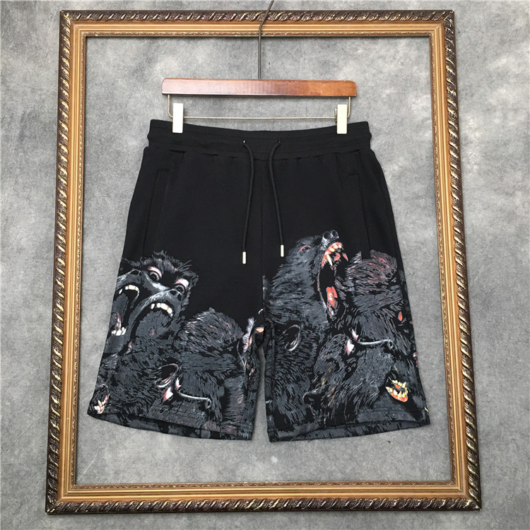 

21ss summer mens sports leisure shorts Trousers Joggers fashion animals print shorts Pants Designer shorts pants, Black