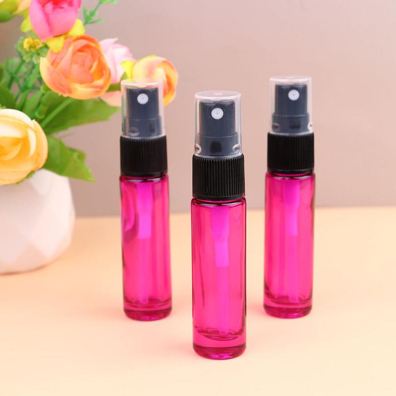 

Storage Bottles & Jars 20PCS 10ML Empty Perfume Glass Eessential Oil Atomizer Portable Refillable Sample Liquid Sprayer (Red Bottle And Blac