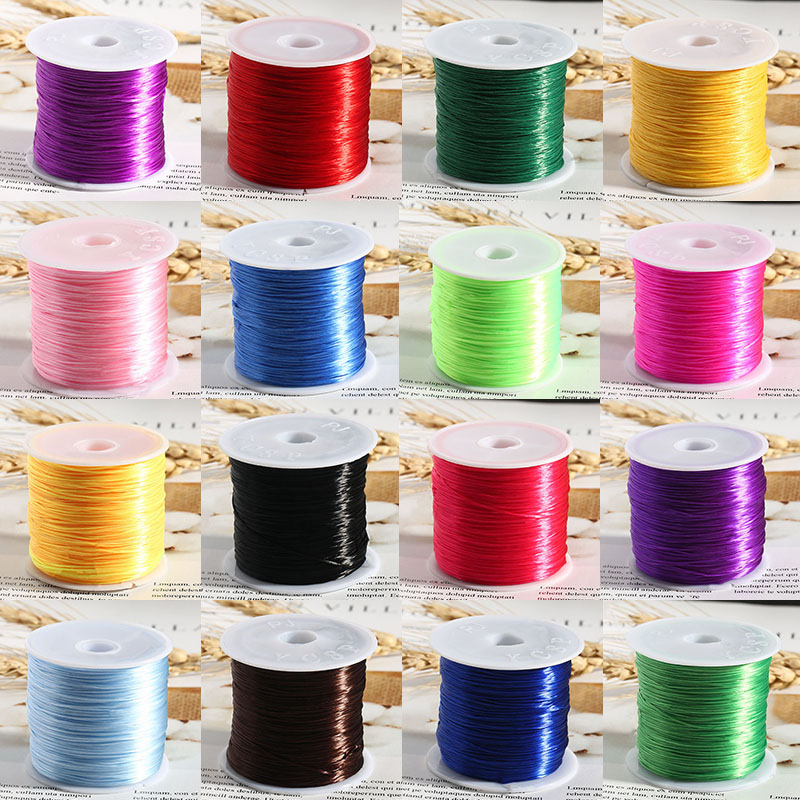 

Cord for Jewelry Making 60 Meters Strong Mixed Color Crystal Elastic Rope String Stretch Line DIY Beaded Thread Necklace Bracelet Transparent