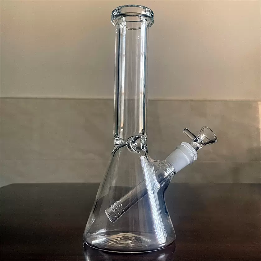 

QBsomk Hookahs bong dab oil rig bubbler tall thick beaker mini glass water pipe with 14mm bowl