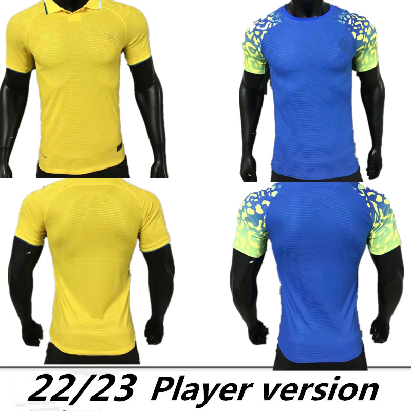 

player version 23 22 Richarlison G.JESUS soccer jerseys camiseta Copa 2023 2022 COUTINHO FIRMINO Marquinhos Casemiro brasil away adult kit football tops