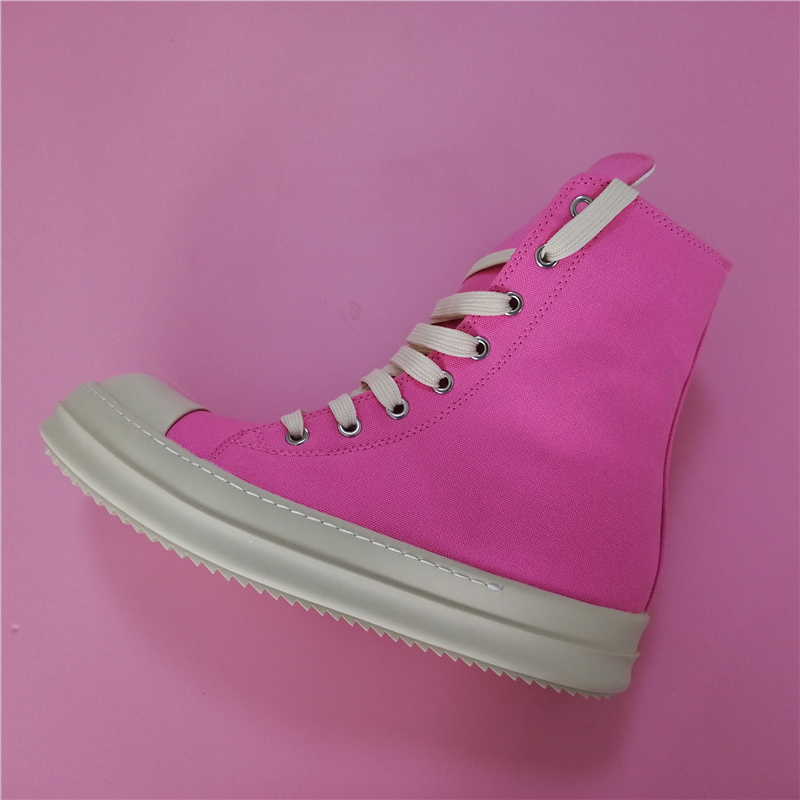 

Women's Short Boots Pink Color Breathable Canvas Ankle Boot For Fashion Young Girls Footwear, Canvas thermal