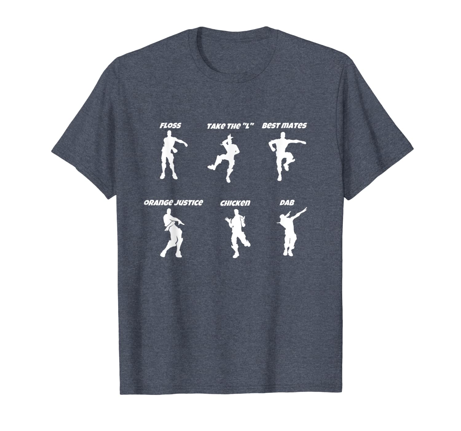 

dance emotes tshirt, White;black