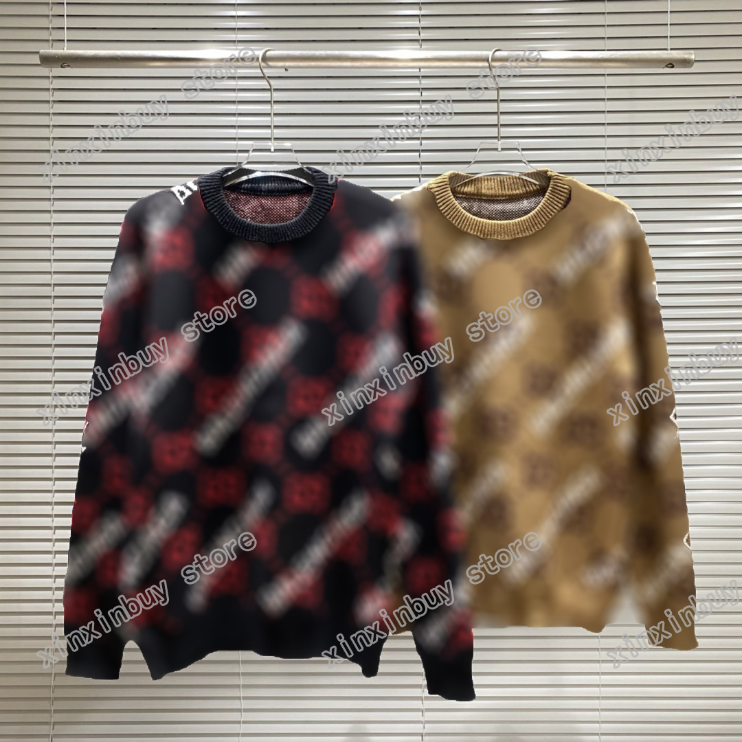 

21ss Designers Sweaters luxury Mens Womens Triangle label jacquard embroidery Milano Man Paris Fashion Tee Top Quality Tees Street long Sleeve luxurys Black Brown