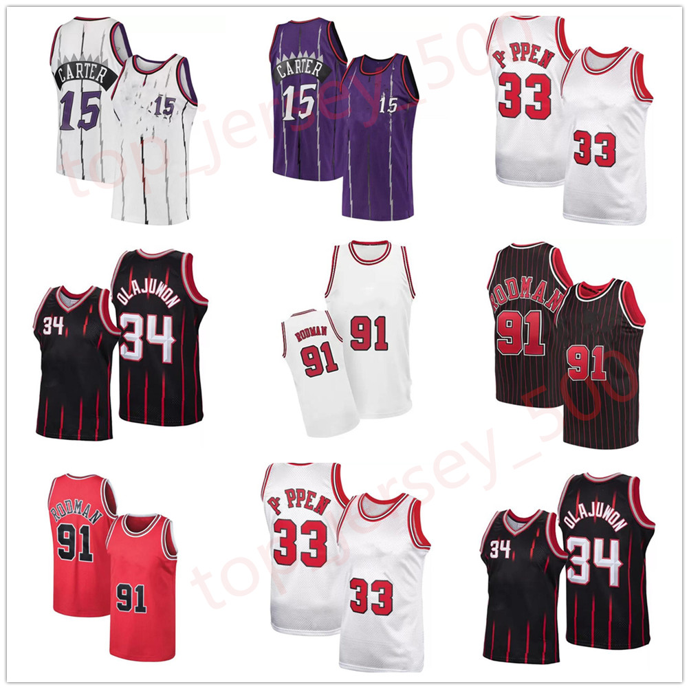 

Vintage basketball Jerseys 1 McGrady 15 Carter 13 Nash 55 Williams 3 Iverson 31 Miller 24 Markkanen 91 Rodman 23 JD 34 Olajuwon, As shown in illustration
