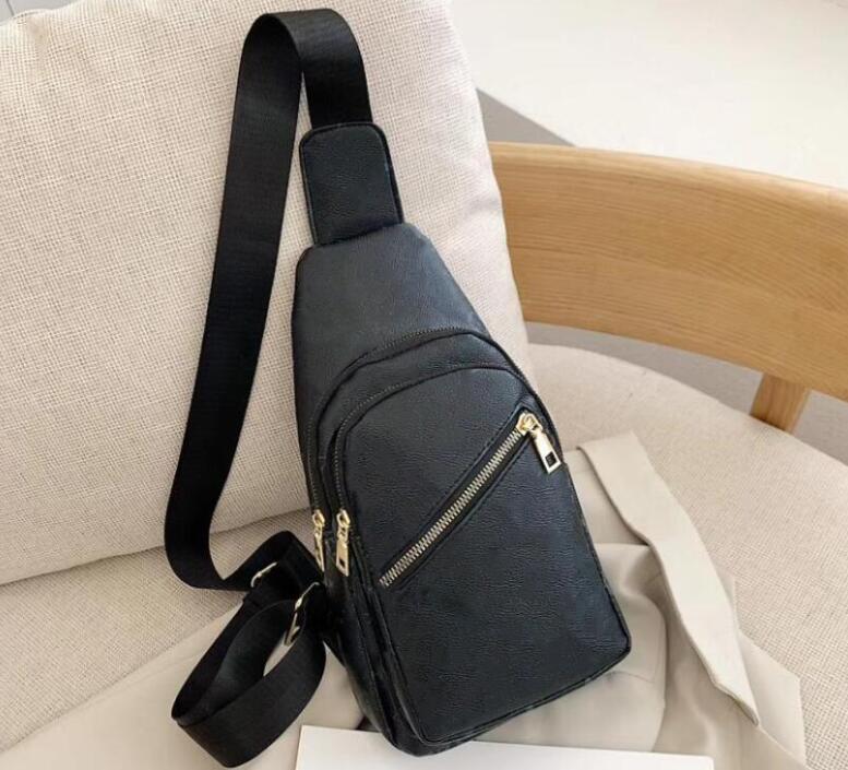 

High capacity men women's chest bag Genuine Leather Shoulder Bags Outdoor Backpack School Bags travelling bag Cross Body Wallets black brown flower black plaid, Yellow g