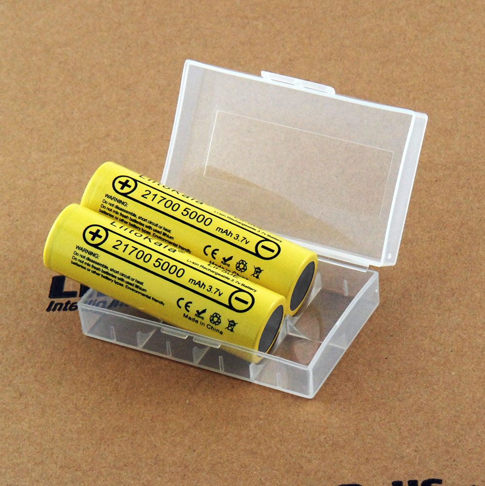 

LiitoKala 21700 5000mah Rechargeable Battery 40A 3.7V 10C discharge High Power batteries For High-power Appliances and box