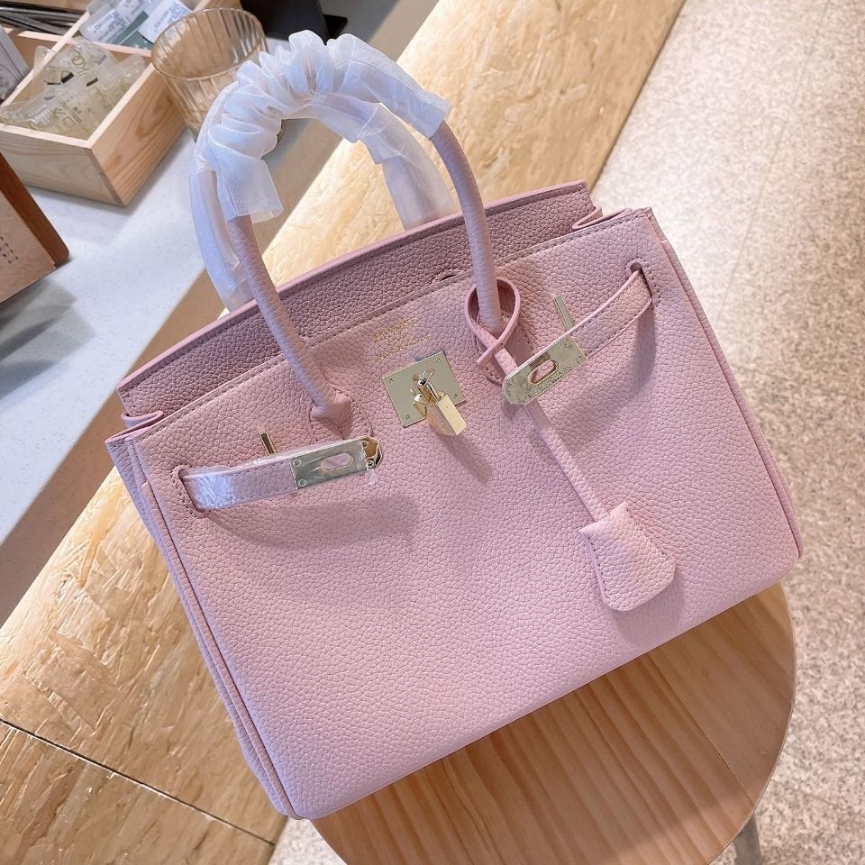 

Pattern Luxurys Lychee Designer Handbags Platinum Leather Top Layer Cow Hand Large Capacity Kellys Female 2021 New Fashion I4XJ