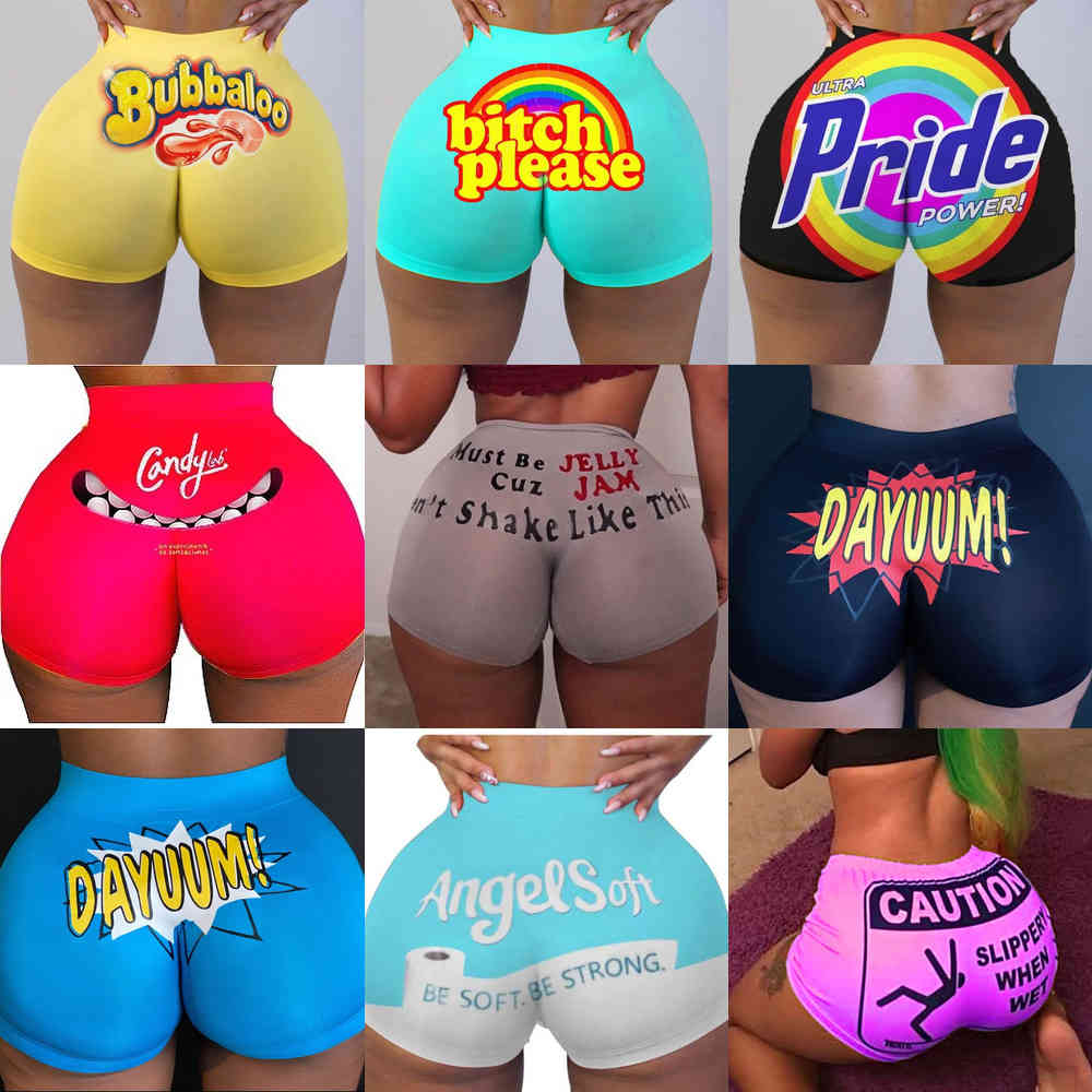 

1-46 color digital printing sexy fashion home sports shorts for women, 21