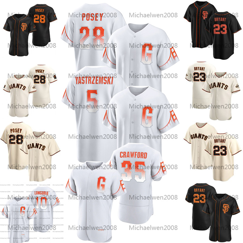 

Giants 2021 City Connect Kris Bryant Mike Yastrzemski Jersey San Francisco Buster Posey Crawford Johnny Cueto Anthony DeSclafani Mauricio Dubon LAMONTE WADE Jr, Womens 2021 city connect s-xxl