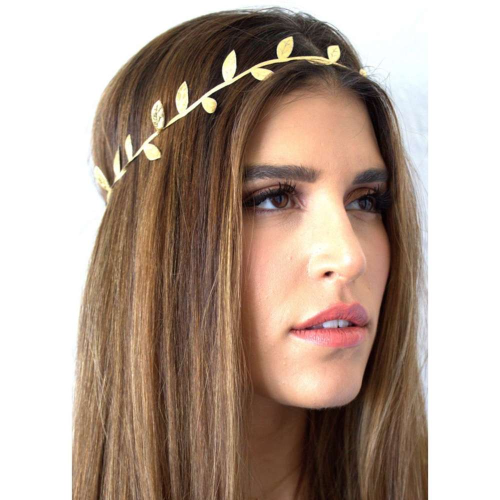 New Handmade mother headband gilded leaf Headband-image-695841559
