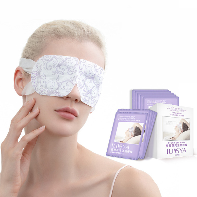 

3 Boxes-Lavender Oil Steam Eye Mask Eye Care Skin Dark Circle Eliminate Puffy Eyes Fine Line Wrinkles Anti aging Eye Massage