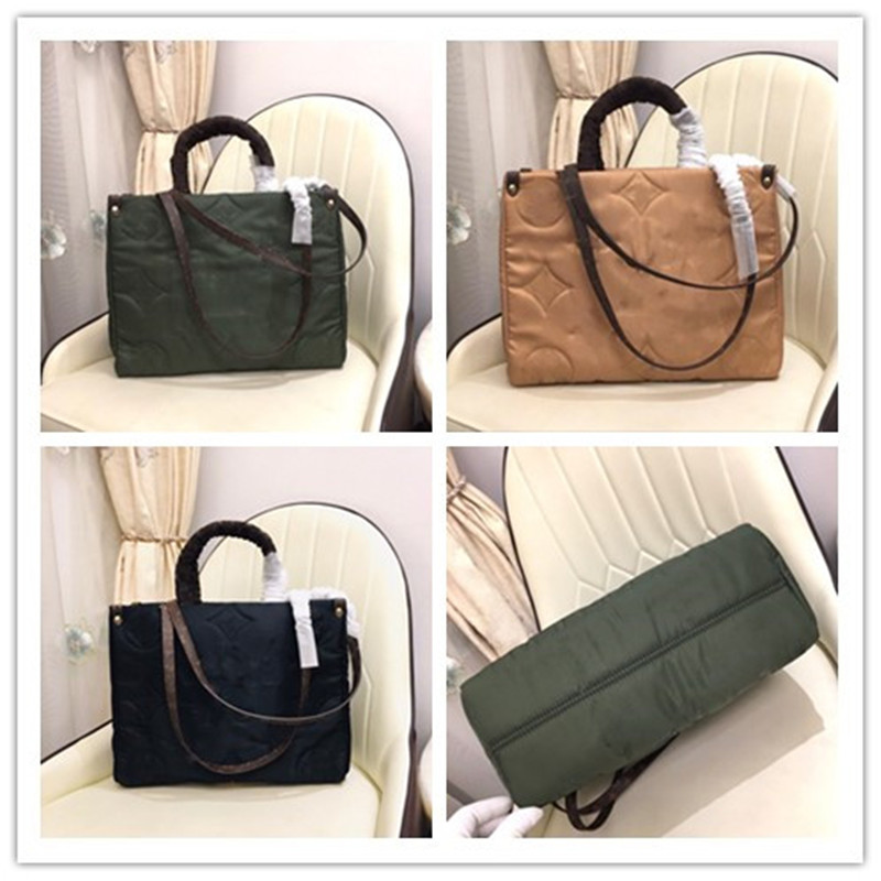 

Designer Luxury On the go GM Giant MM Econyl totes Maxi Multi Khaki Beige M44576 M59005 M44577 M44571 tote bag