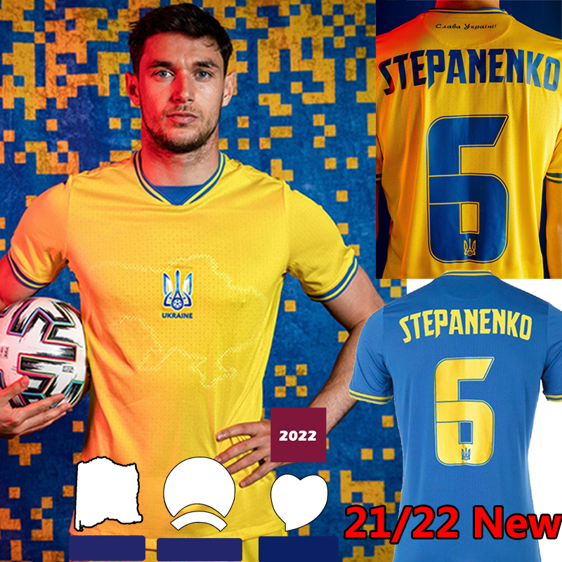 

2021 2022 Ukraine soccer jerseys Romania 21 22 Vitaliy Mykolenko Oleksandr Zinchenko Ruslan Malinovskyi Viktor Tsygankov national team FOOTBALLSHIRTS, 20-21 away