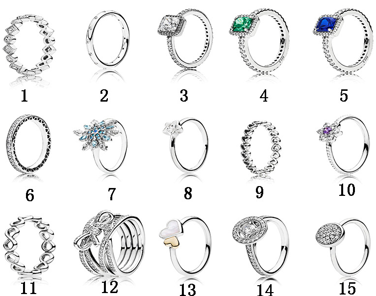 

High quality 100% 925 Sterling Silver fit pandora Ring Snowflake Tiles Ring Fashion Couple Jewelry Engagement Lovers Fashion Wedding Couple For Women, Slivery;golden