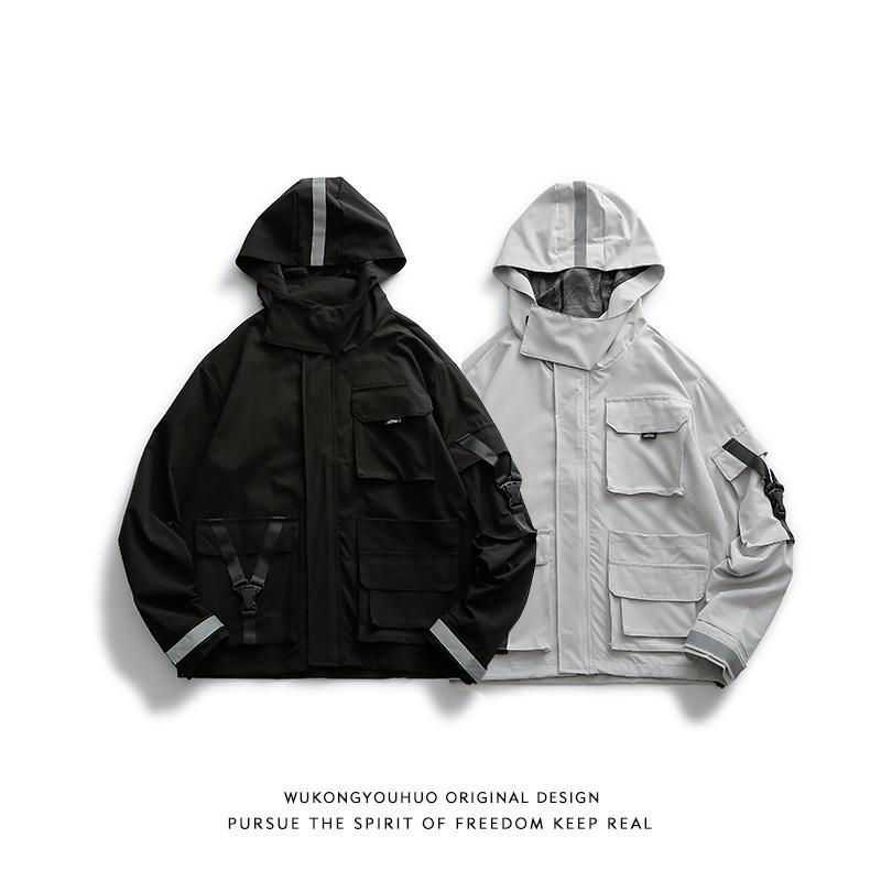 

High Quality Casual Trench Overcoat Windbreaker White Coat Men Thicken Chamarras Para Hombre Mens Clothes AB50FY Men's Coats, Black